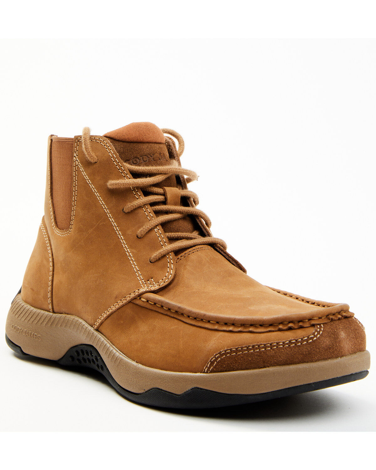 Cody James Men's Crazy Horse Lace-Up Casual Western Boots - Moc Toe