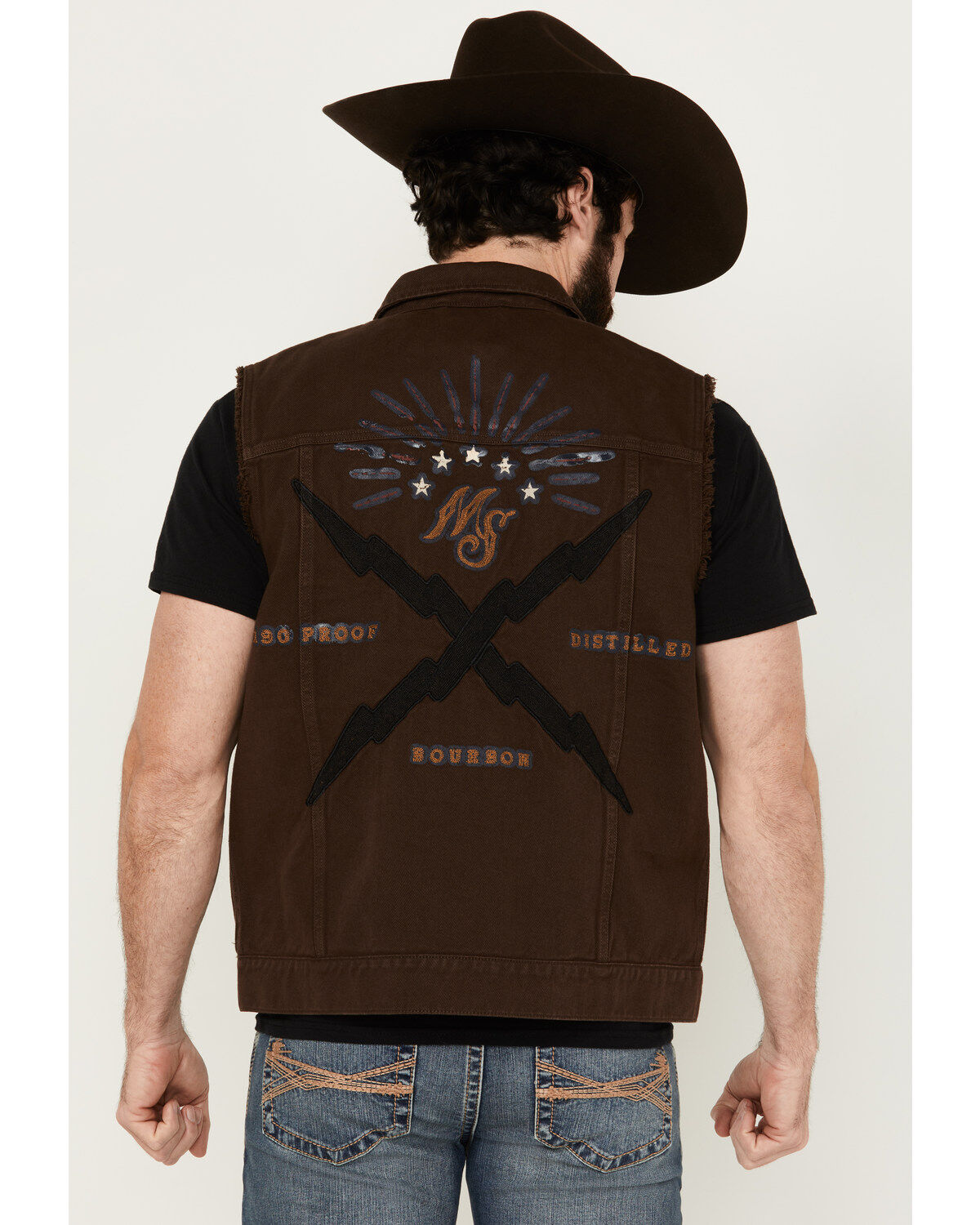 Moonshine Spirit Men's Revolt Trucker Cutoff Vest