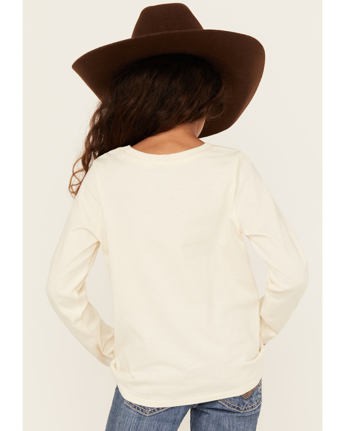 Wrangler Girls' Desert Logo Long Sleeve Graphic Shirt