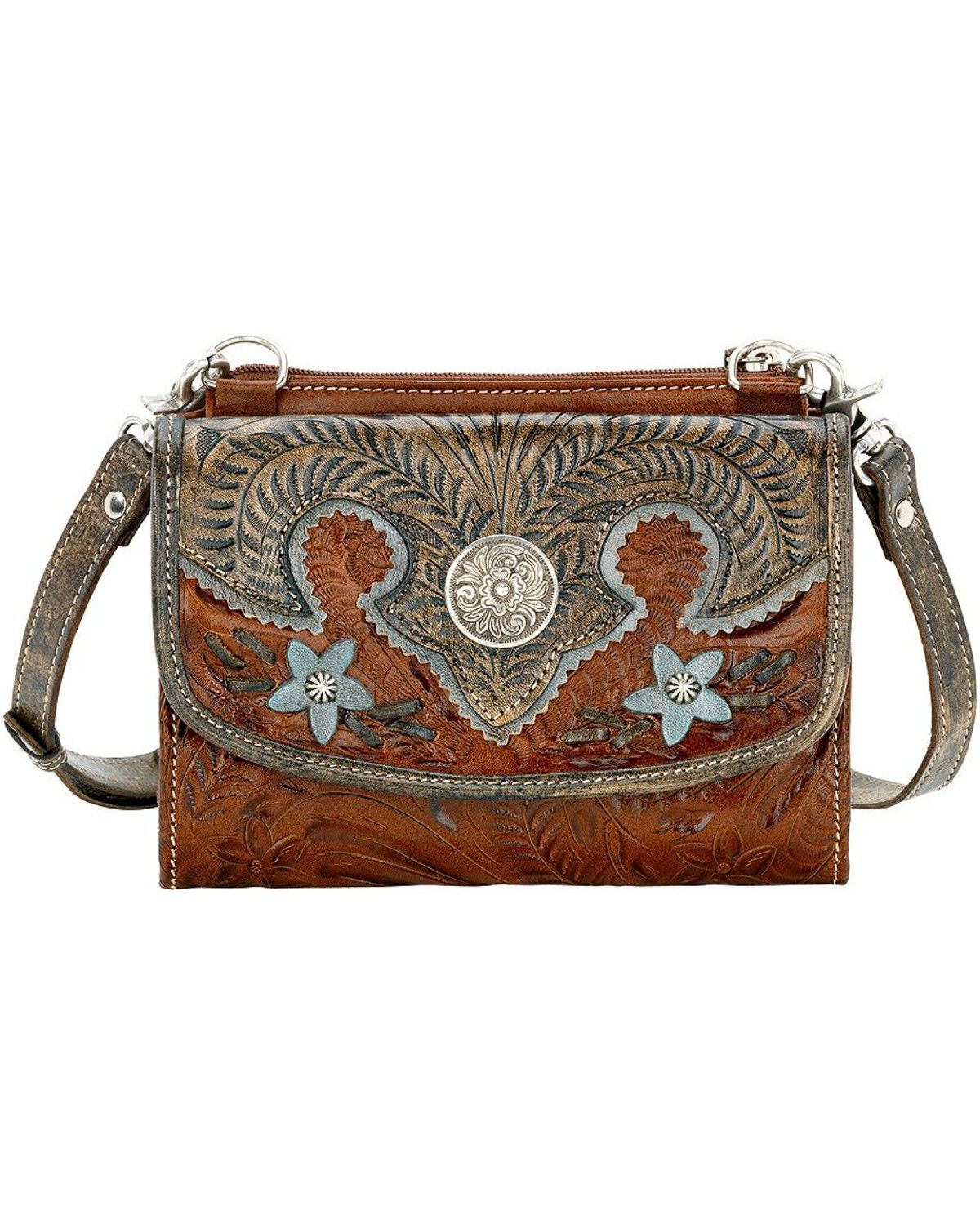 American West Desert Wildflower Crossbody Bag