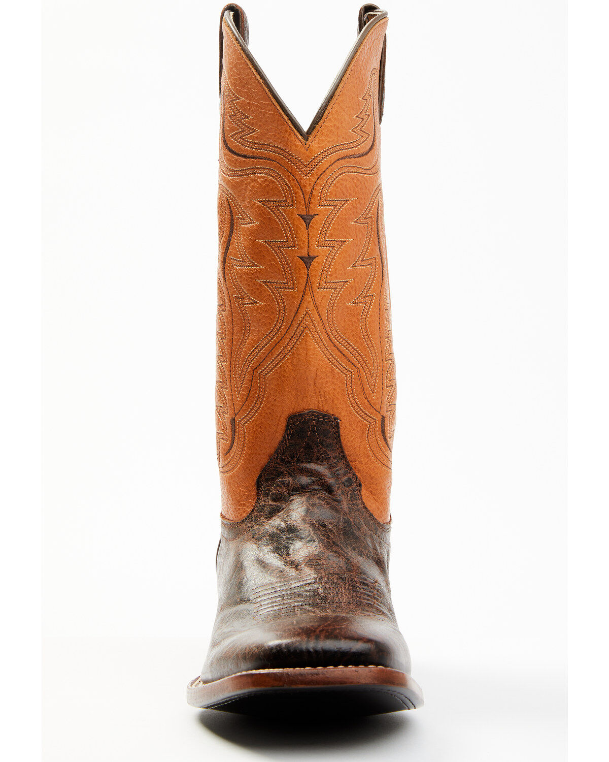Cody James Men's Melbourne Cognac Leather Western Boots - Broad Square Toe