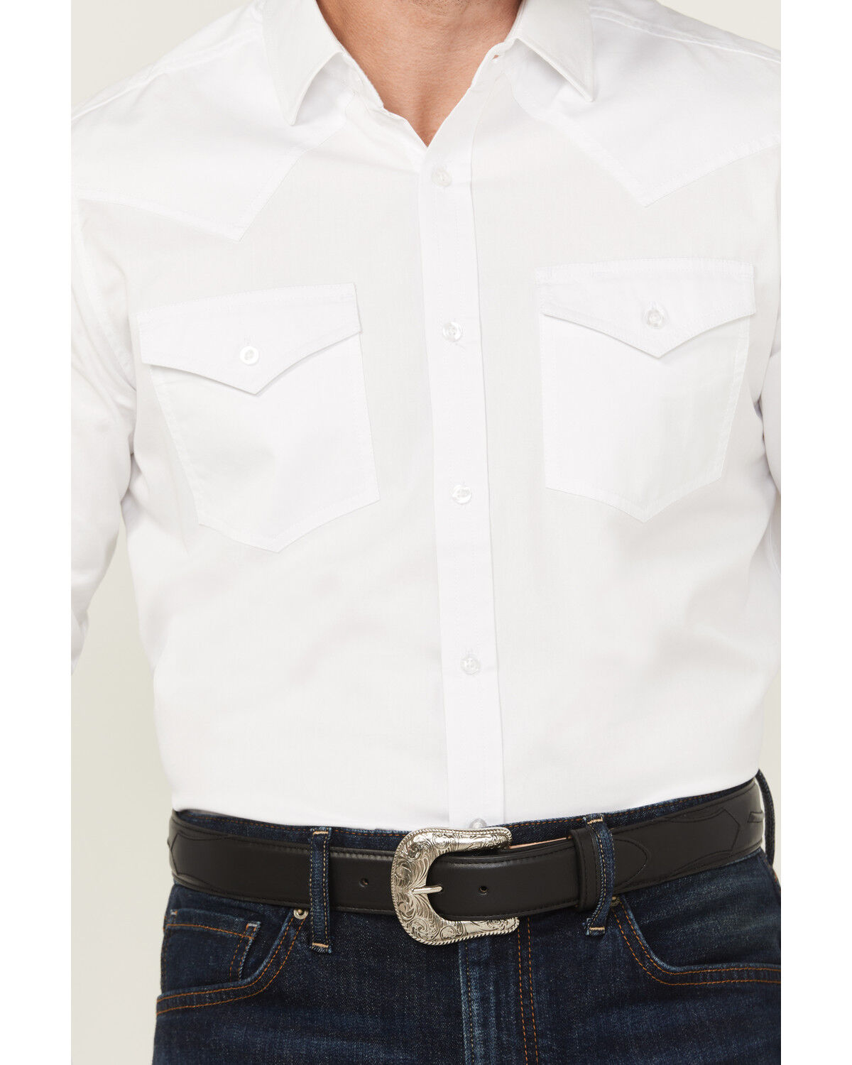 Cody James Black 1978® Men's Lawman Solid Long Sleeve Button-Down Western Shirt