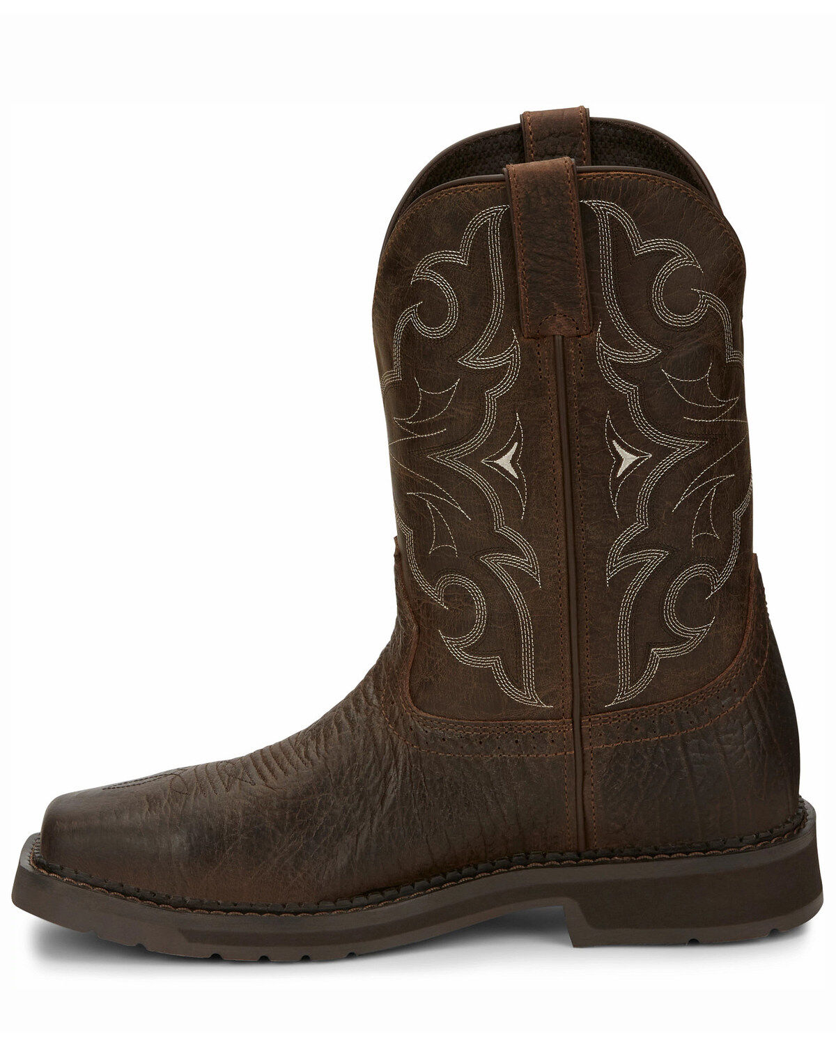 Justin Men's Amarillo Cactus Western Work Boots - Steel Toe