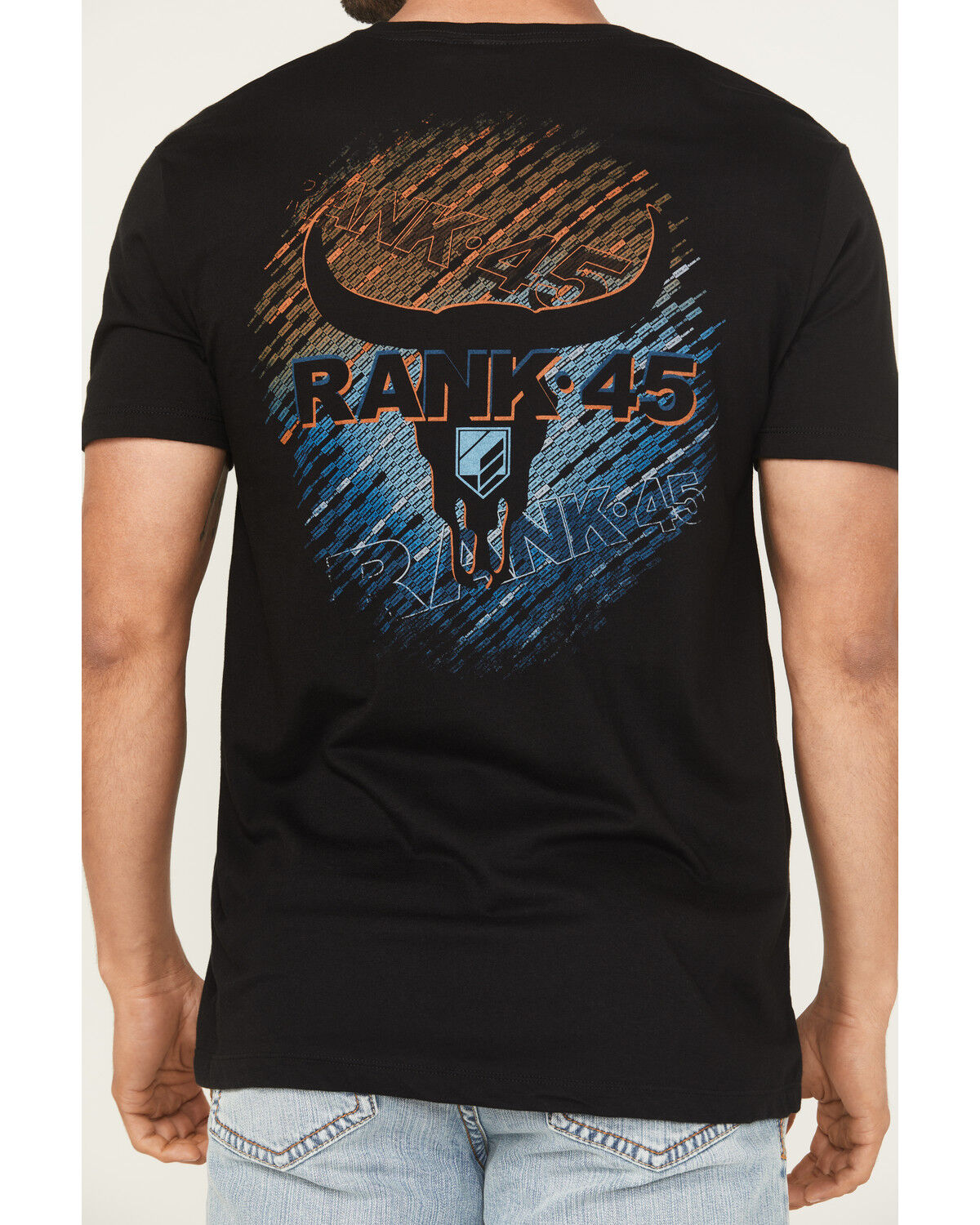 RANK 45® Men's Tron Logo Short Sleeve Graphic T-Shirt