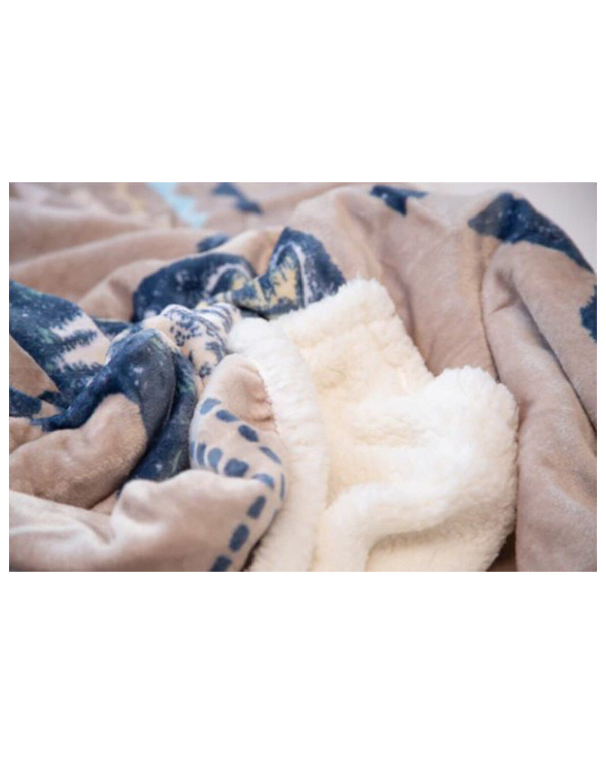 Carstens Home Three Buffalo Plush Sherpa Throw