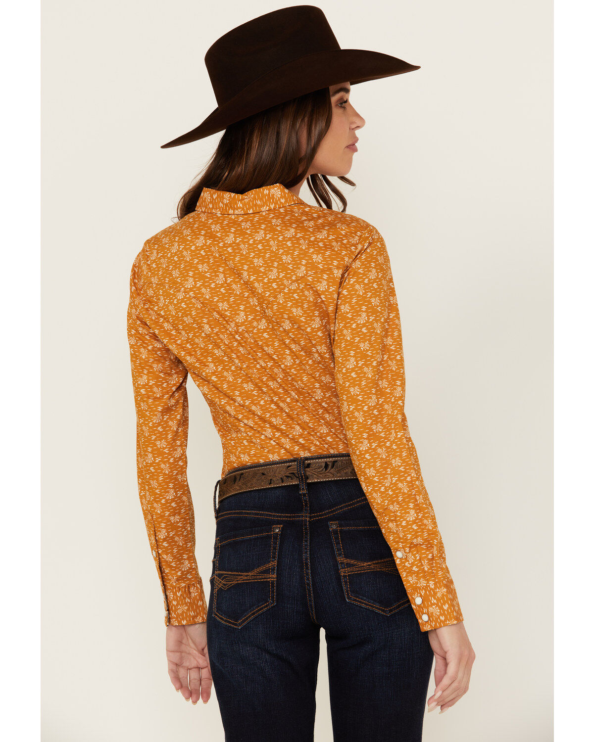 Wrangler Retro Women's Printed Long Sleeve Snap Western Shirt