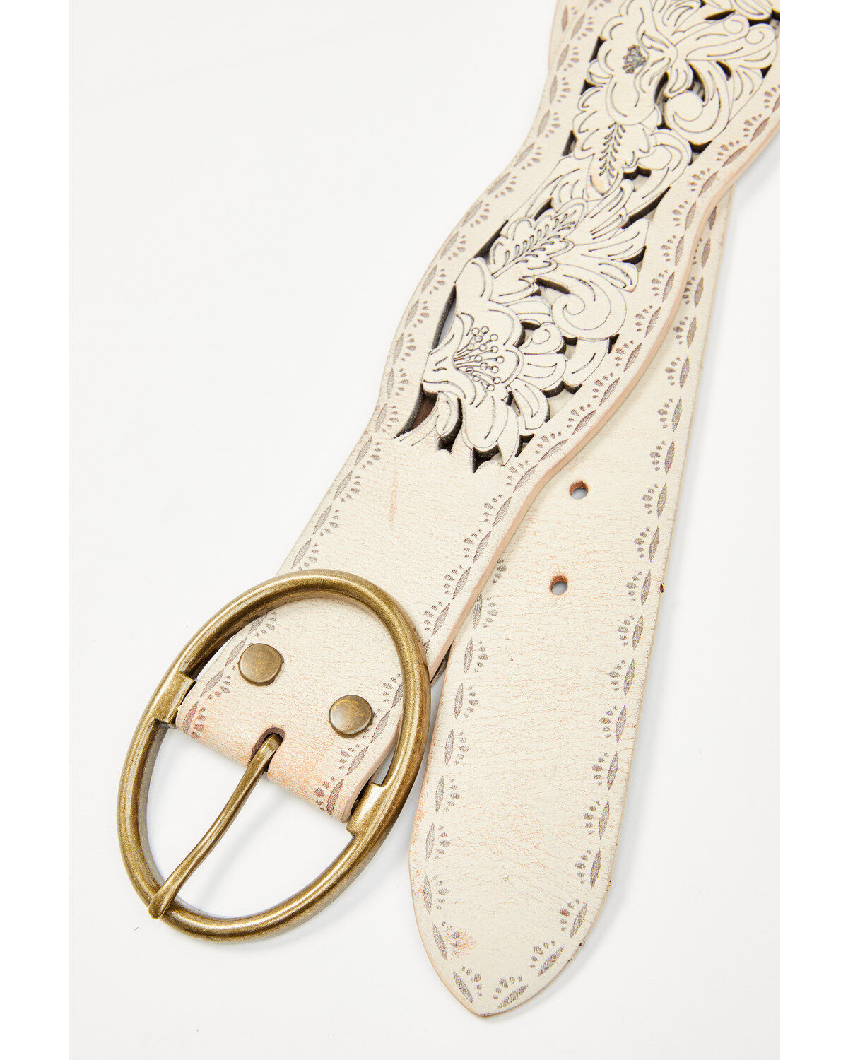 Shyanne Women's Scalloped Floral Cut Out Waist Belt