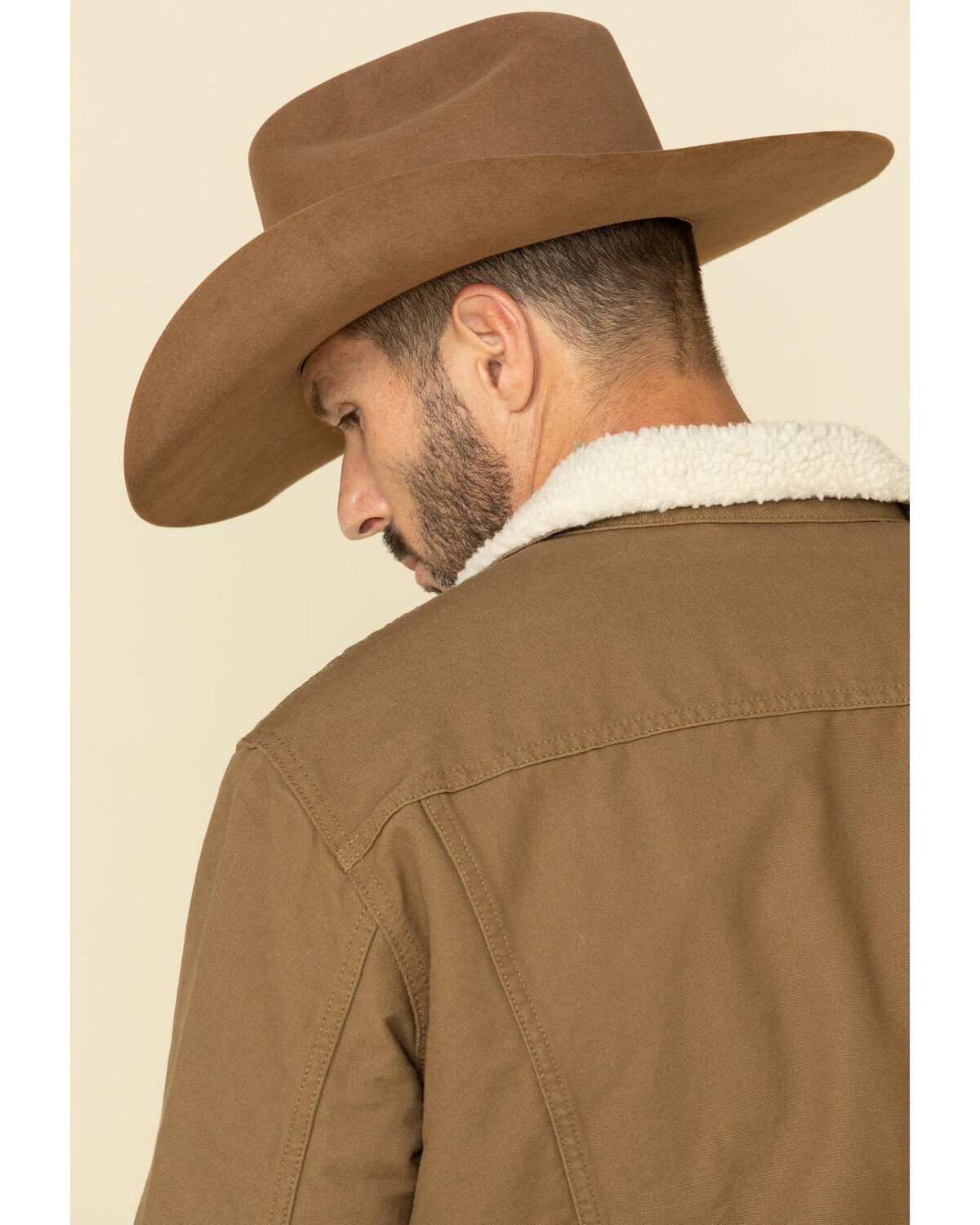 Levi's Men's Tan Sherpa Lined Trucker Jacket