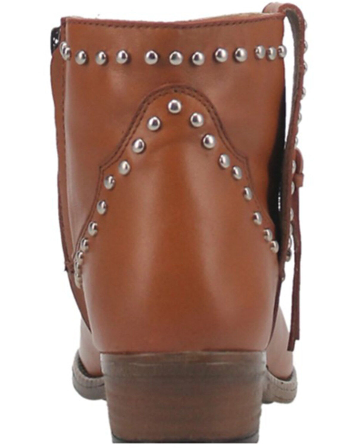 Dingo Women's Destry Studded Fringe Western Fashion Booties - Round Toe