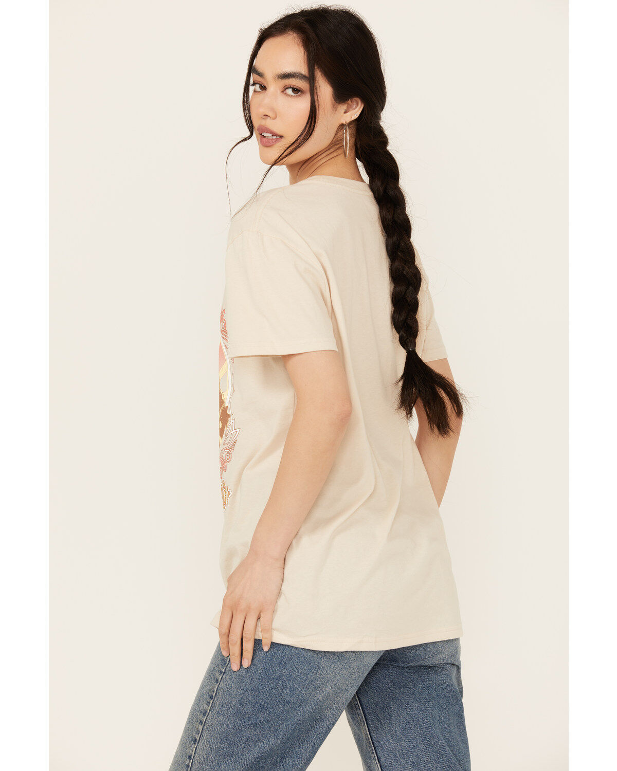 Wrangler Women's Boot Barn Exclusive Cowboy Logo Boyfriend Fit Short Sleeve Graphic Tee