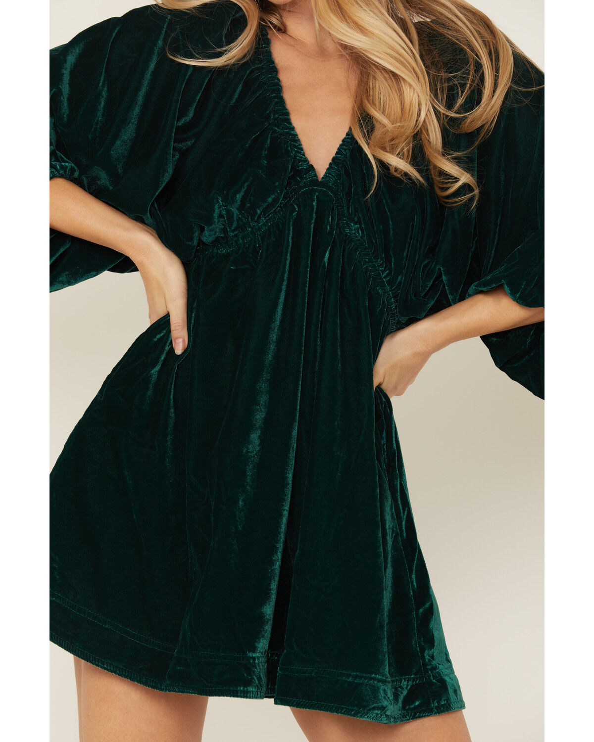 Free People Women's Portia Velvet Mini Dress