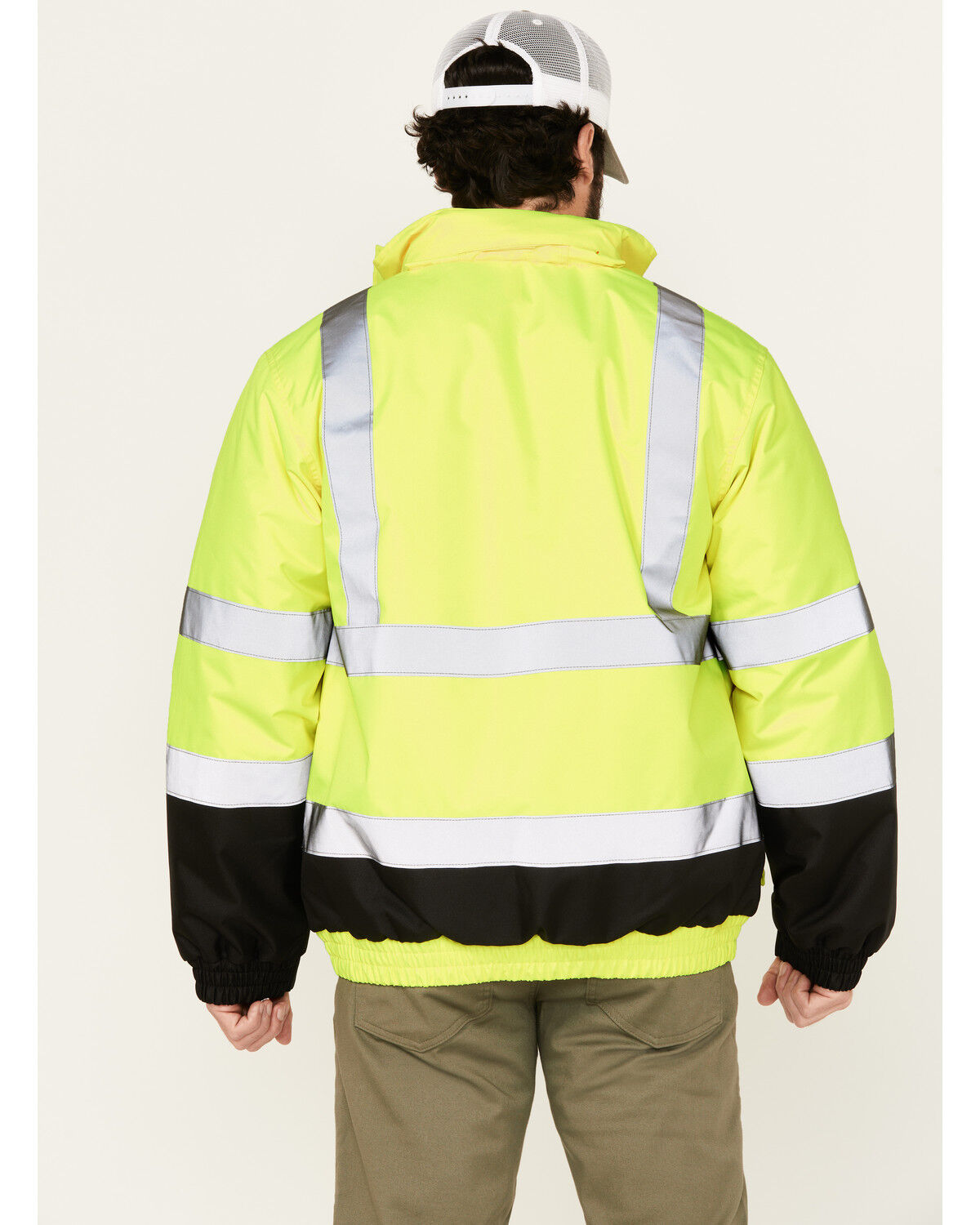Hawx Men's Hi-Vis Bomber Jacket - Big