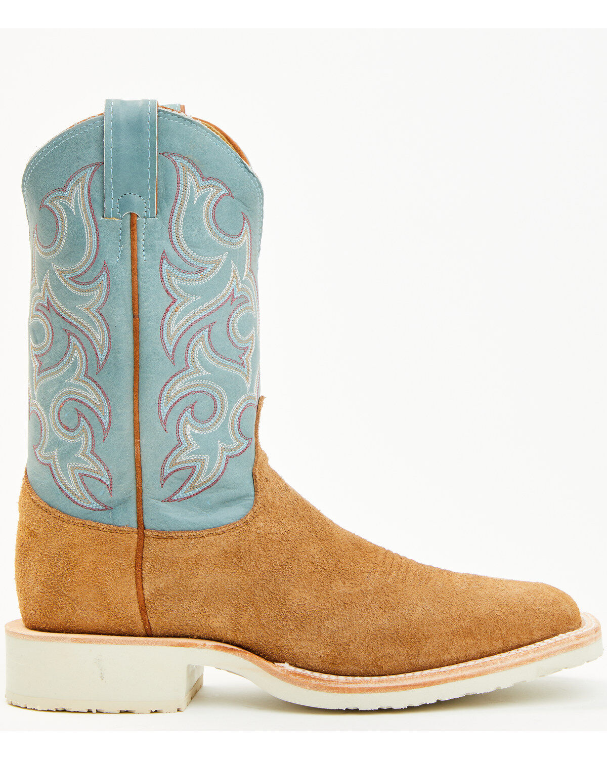 Justin Men's Alamo Roughout Western Boots - Broad Square Toe