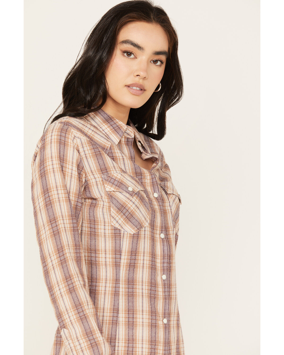 Wrangler Women's Plaid Western Snap Shirt