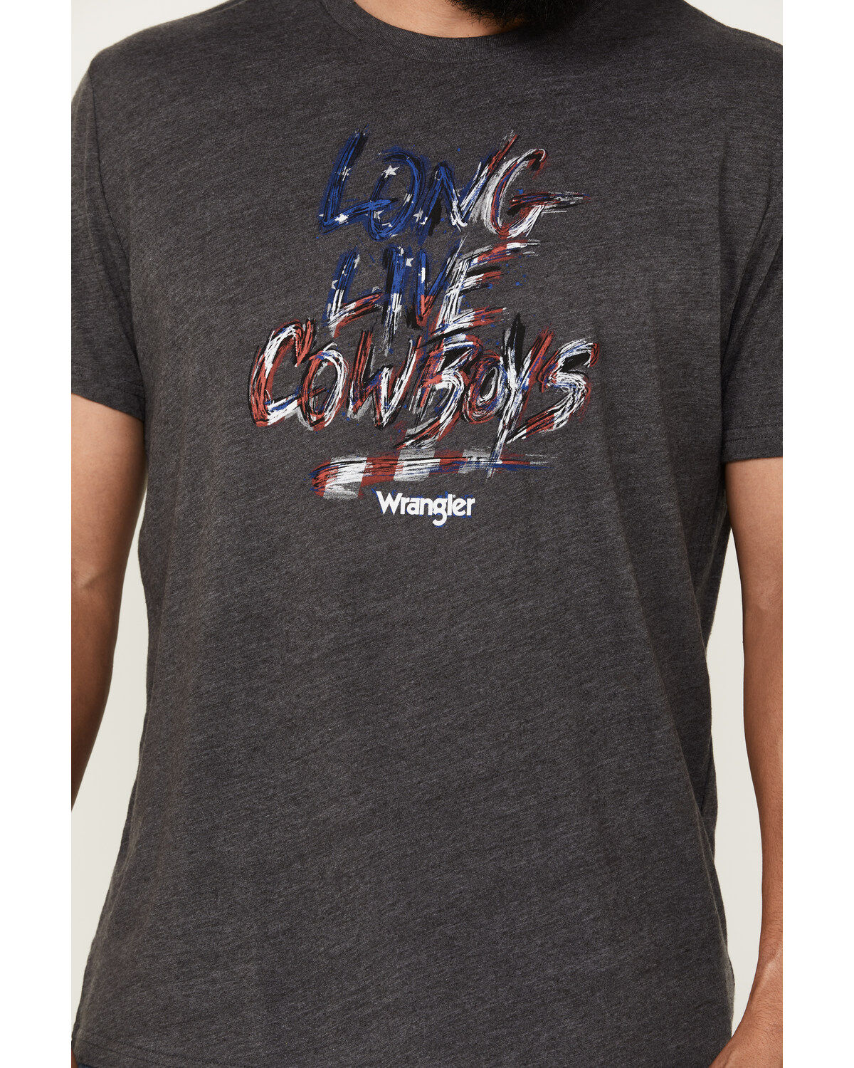 Wrangler Men's Americana Long Live Cowboys Short Sleeve Graphic T-Shirt