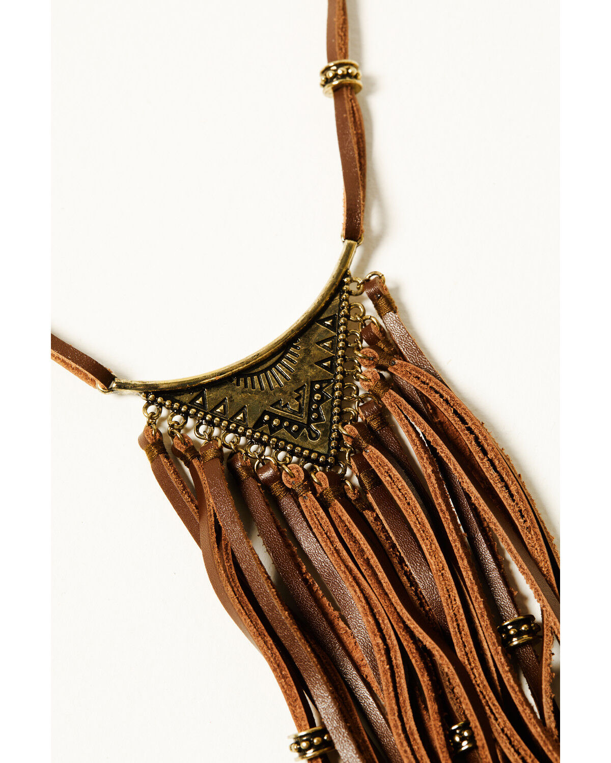 Shyanne Women's Mystic Valley Leather Fringe Necklace