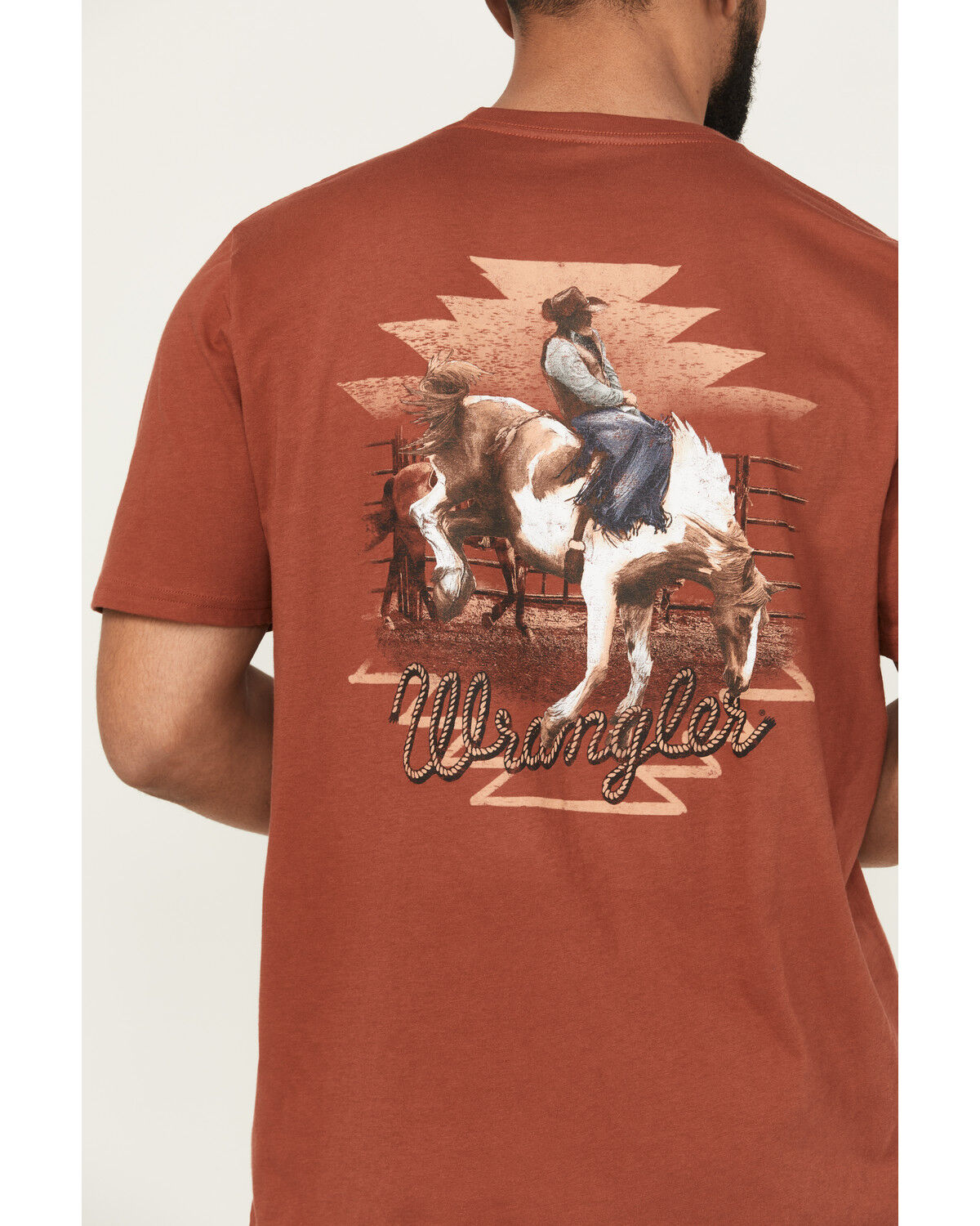 Wrangler Men's Boot Barn Exclusive Bucking Bronco Short Sleeve Graphic Tee