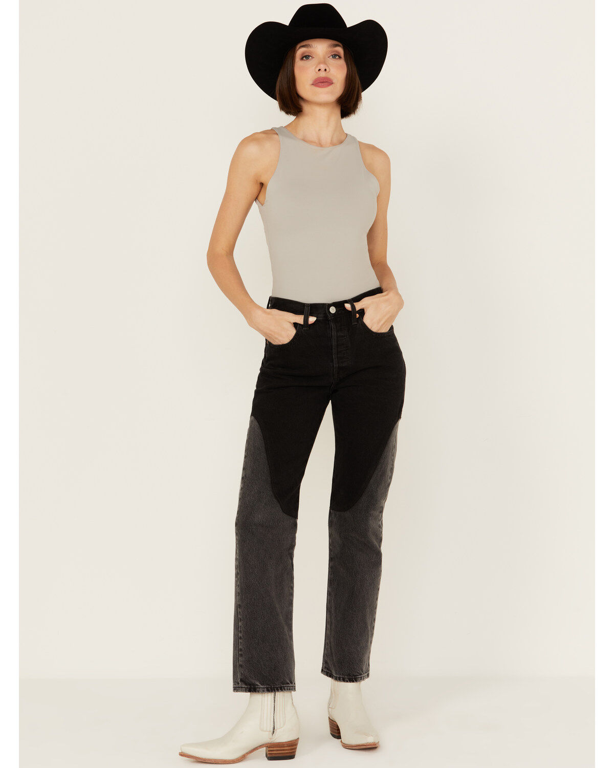 Levi's Premium Women's 501® Original Off To The Ranch High Rise Chap Jeans