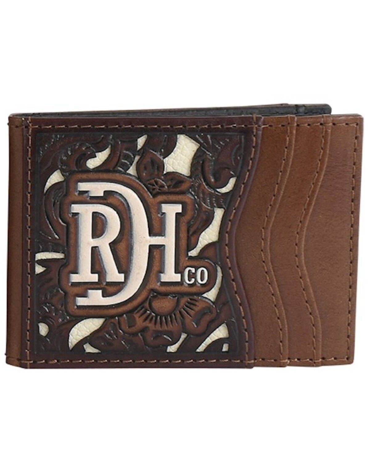 Red Dirt Hat Men's Tooled Inlay Bifold Wallet