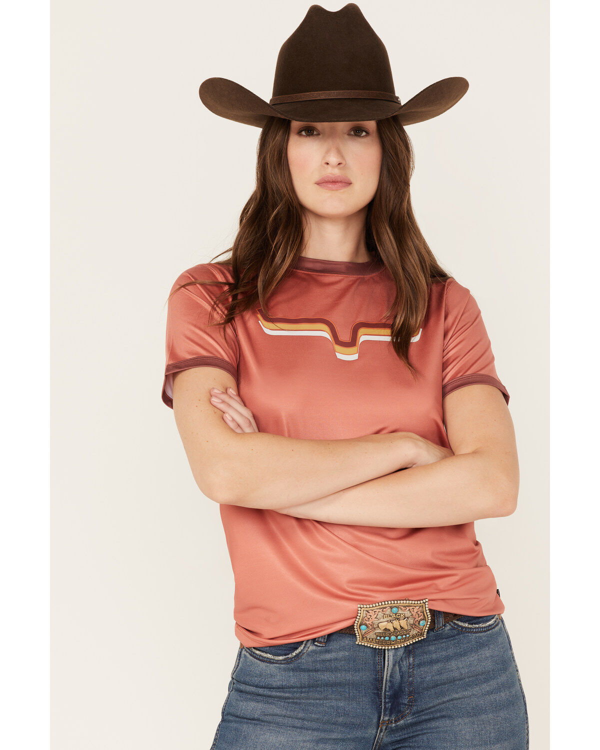Kimes Ranch Women's Rhythm Ringer Performance Tech Tee