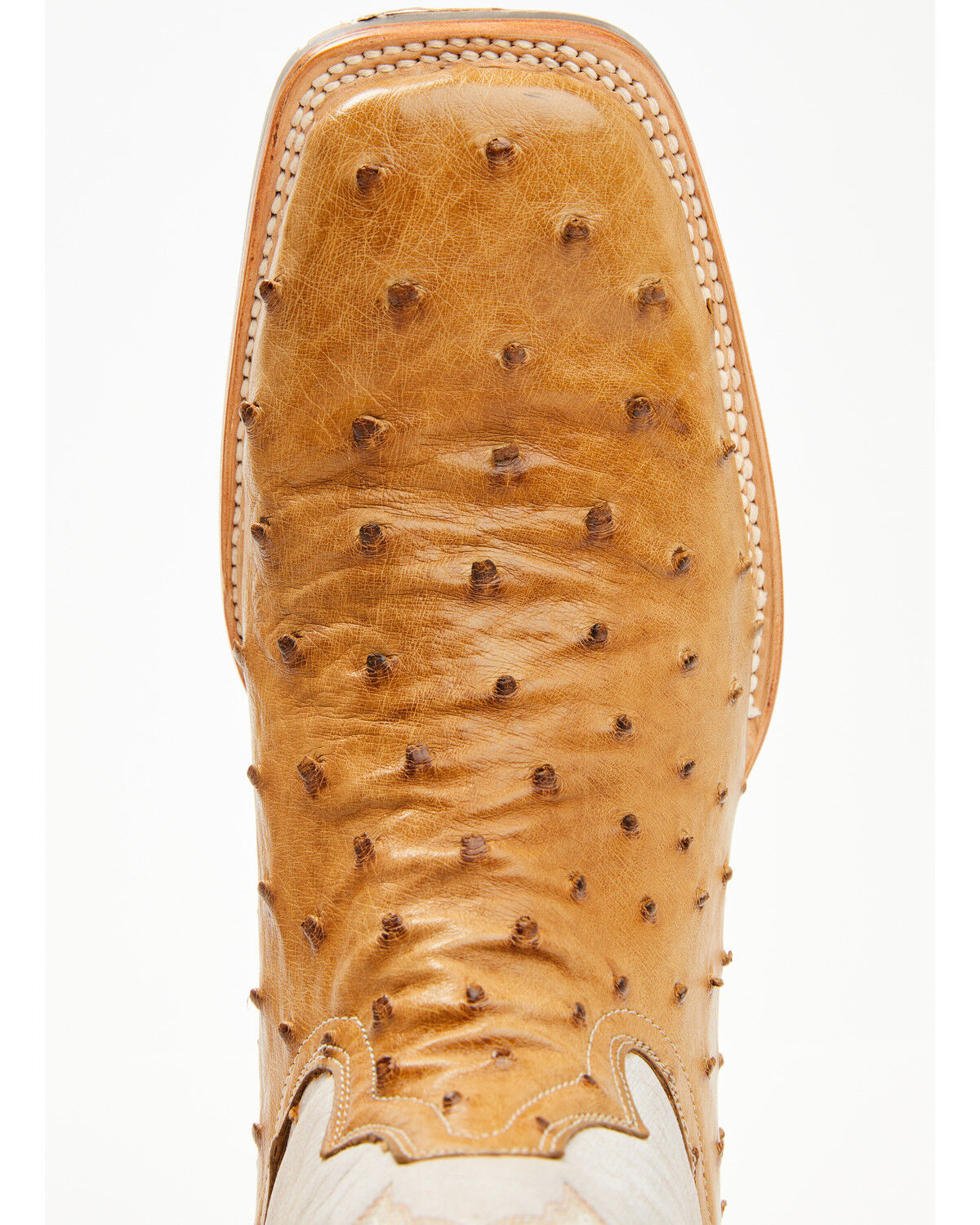 Tanner Mark Men's Exotic Ostrich Western Boots - Broad Square Toe