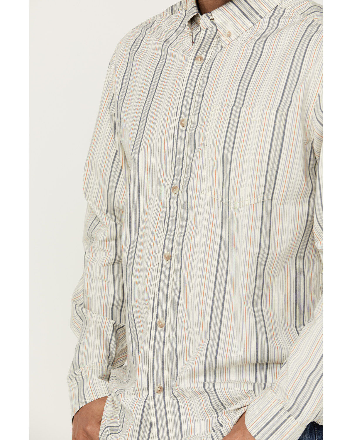 Cody James Men's Sunrise Stripe Long Sleeve Button-Down Stretch Western Shirt