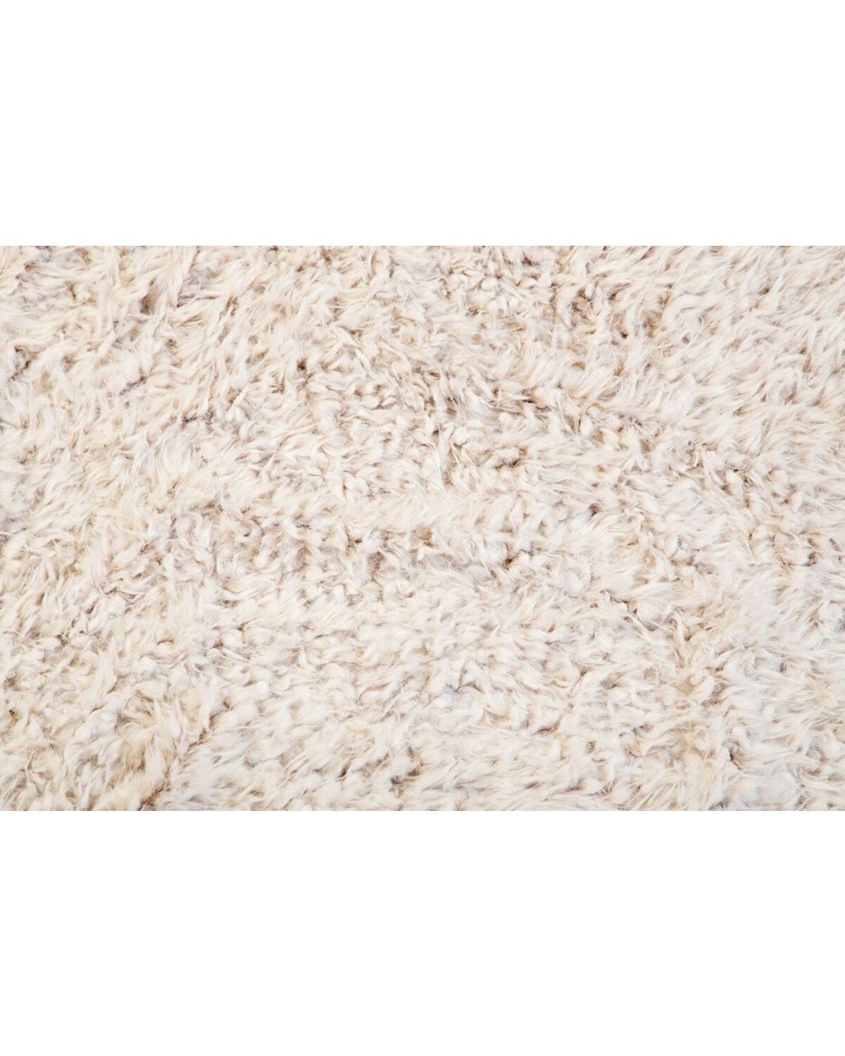 Carstens Home Off-White Shaggy Plush Faux Fur Throw Blanket