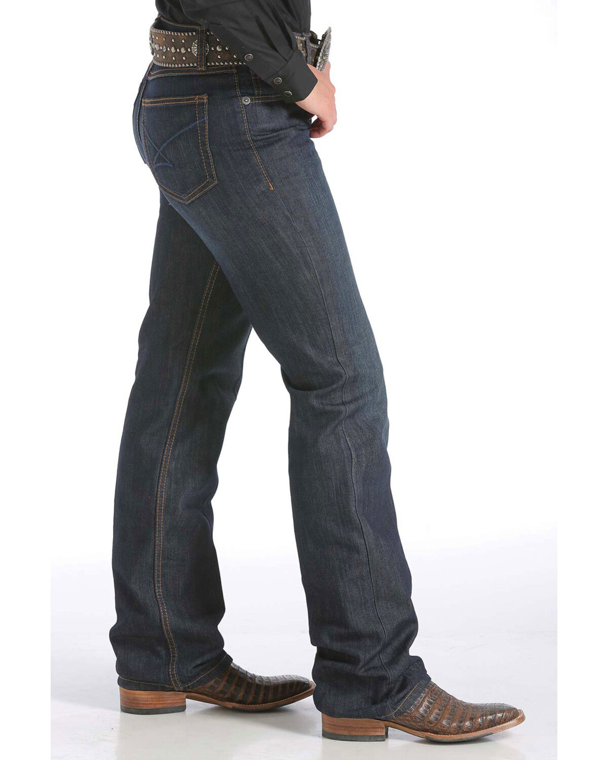 Cinch Women's Jenna Dark Wash Bootcut Slim Fit Stretch Denim Jeans