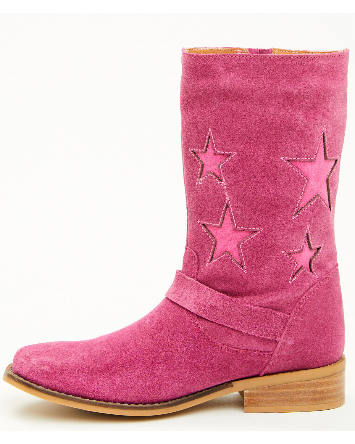 Dingo Girls' Blacklist Star Inlay Harness Boots - Square Toe