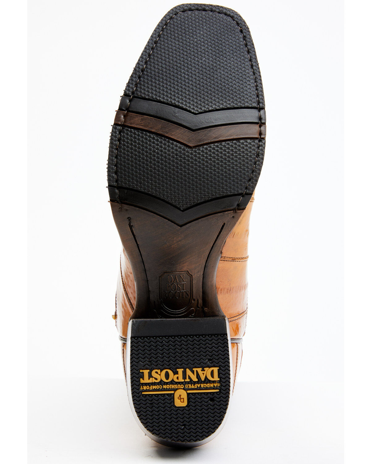 Dan Post Men's Camel Eel Exotic Western Boots - Square Toe
