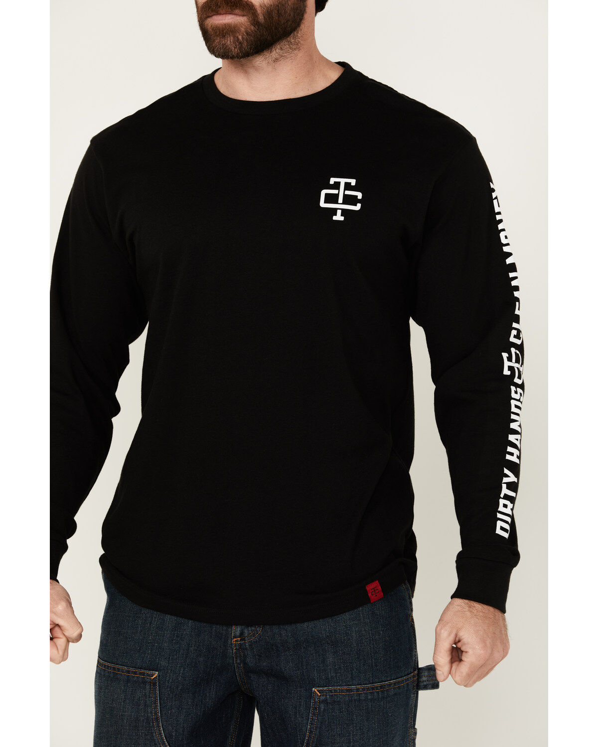 Troll Co Men's Grit Logo Long Sleeve Graphic Shirt