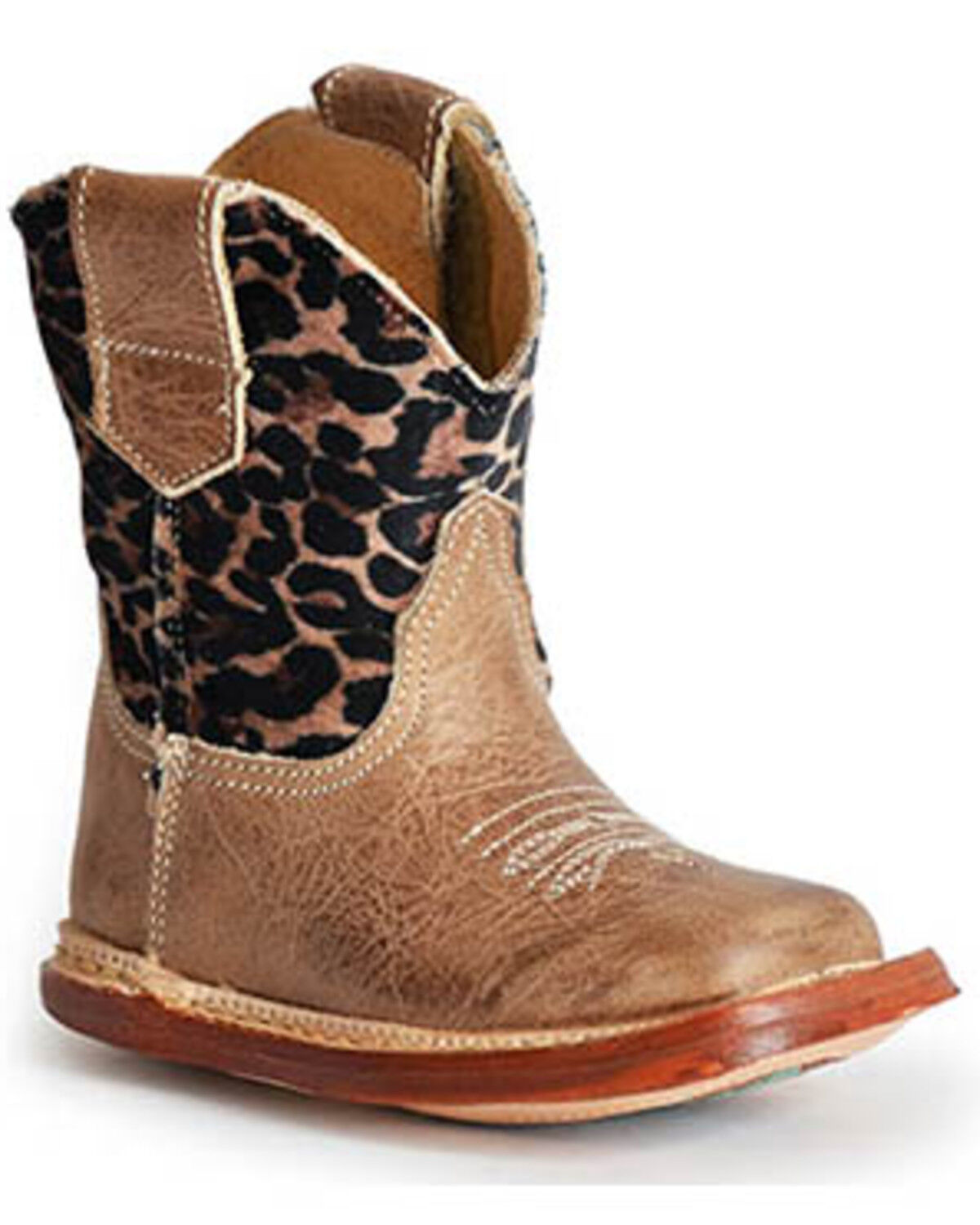 Roper Infant Girls' Cowbabies Cheetah Western Boots - Broad Square Toe