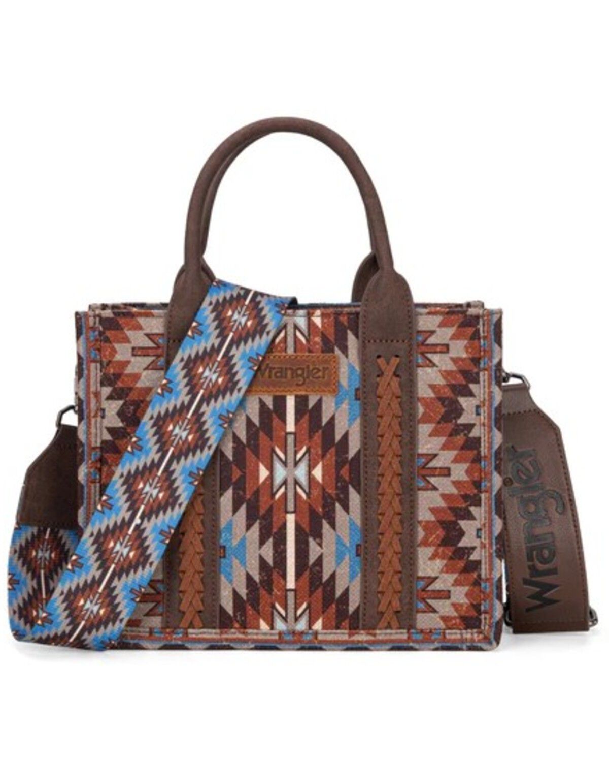 Wrangler Women's Southwestern Print Canvas Crossbody Bag