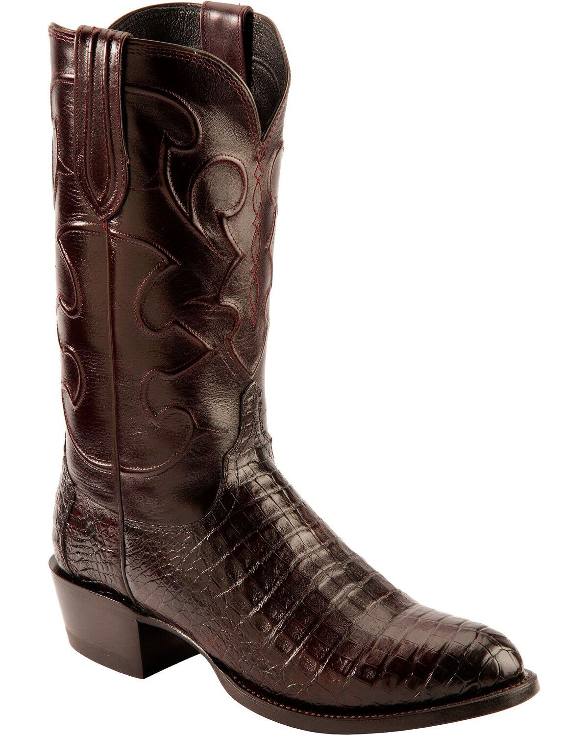 Lucchese Men's Charles Crocodile Belly Cowboy Boots - Round Toe