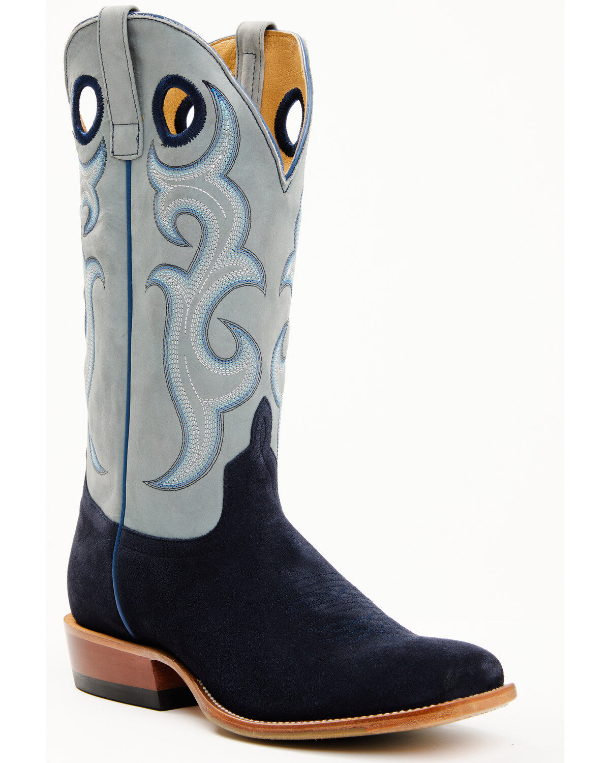 Horse Power Men's Marine Roughout Western Boots - Broad Square Toe