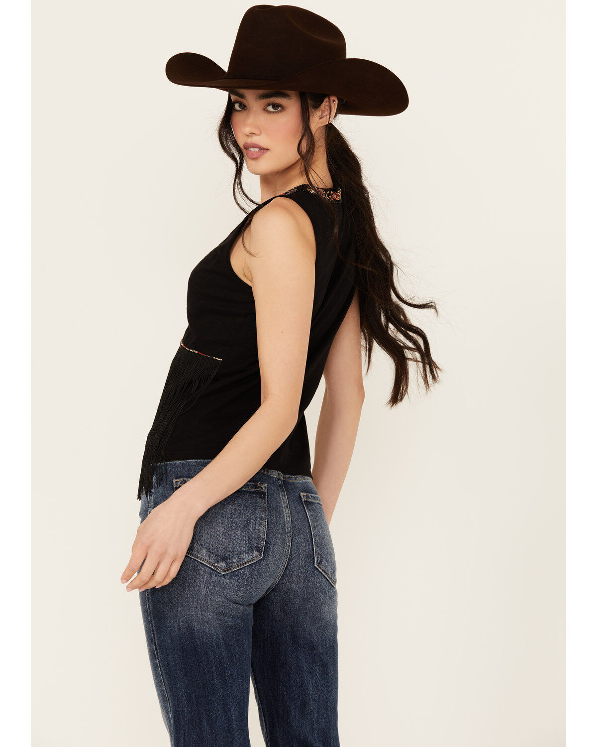 Shyanne Women's Fringe Beaded Tank