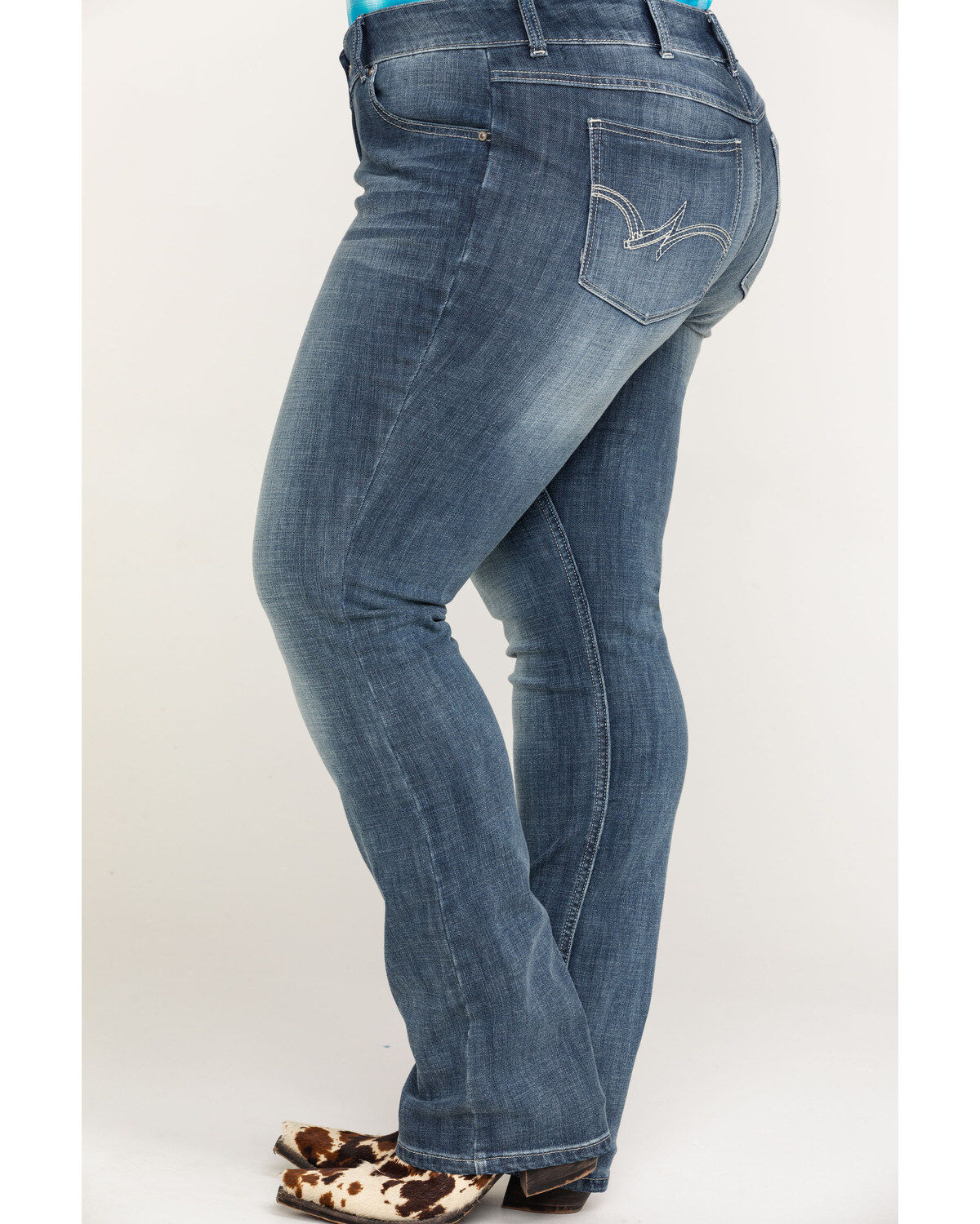Wrangler Women's Straight Leg Jeans - Plus