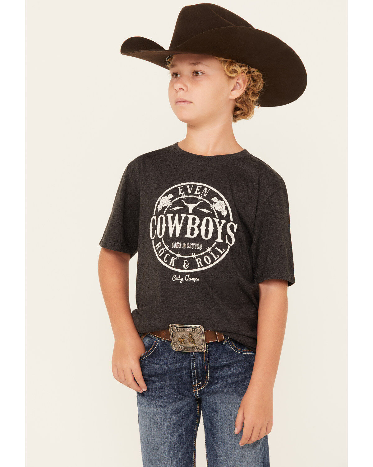 Cody James Boys' Rock n' Roll Short Sleeve Graphic T-Shirt