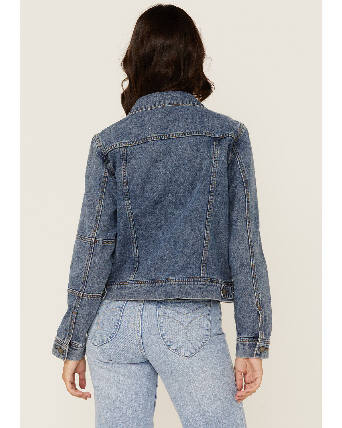 Veveret Women's Medium Wash Denim Jacket