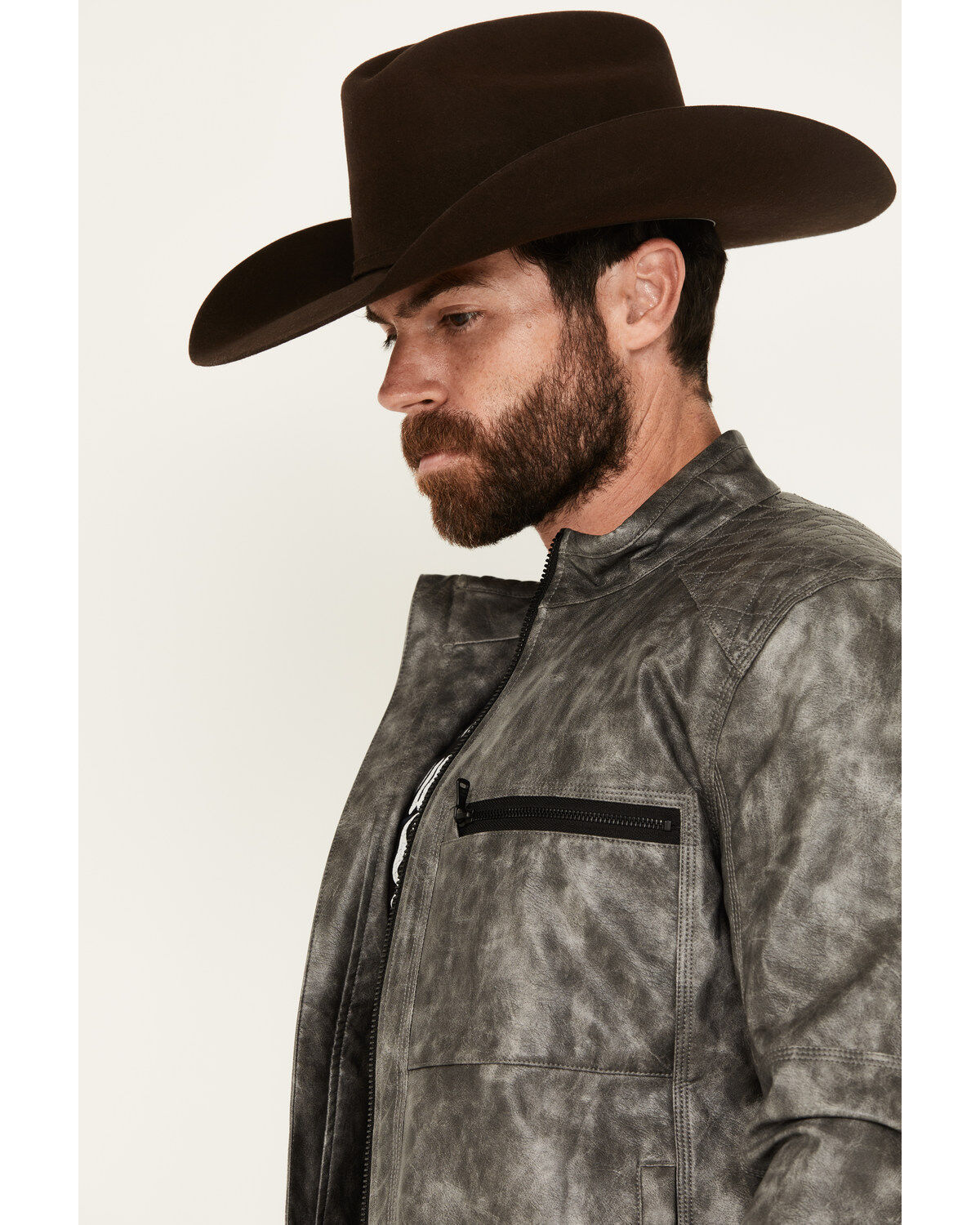 Cody James Men's Backwoods 2.0 Leather Jacket