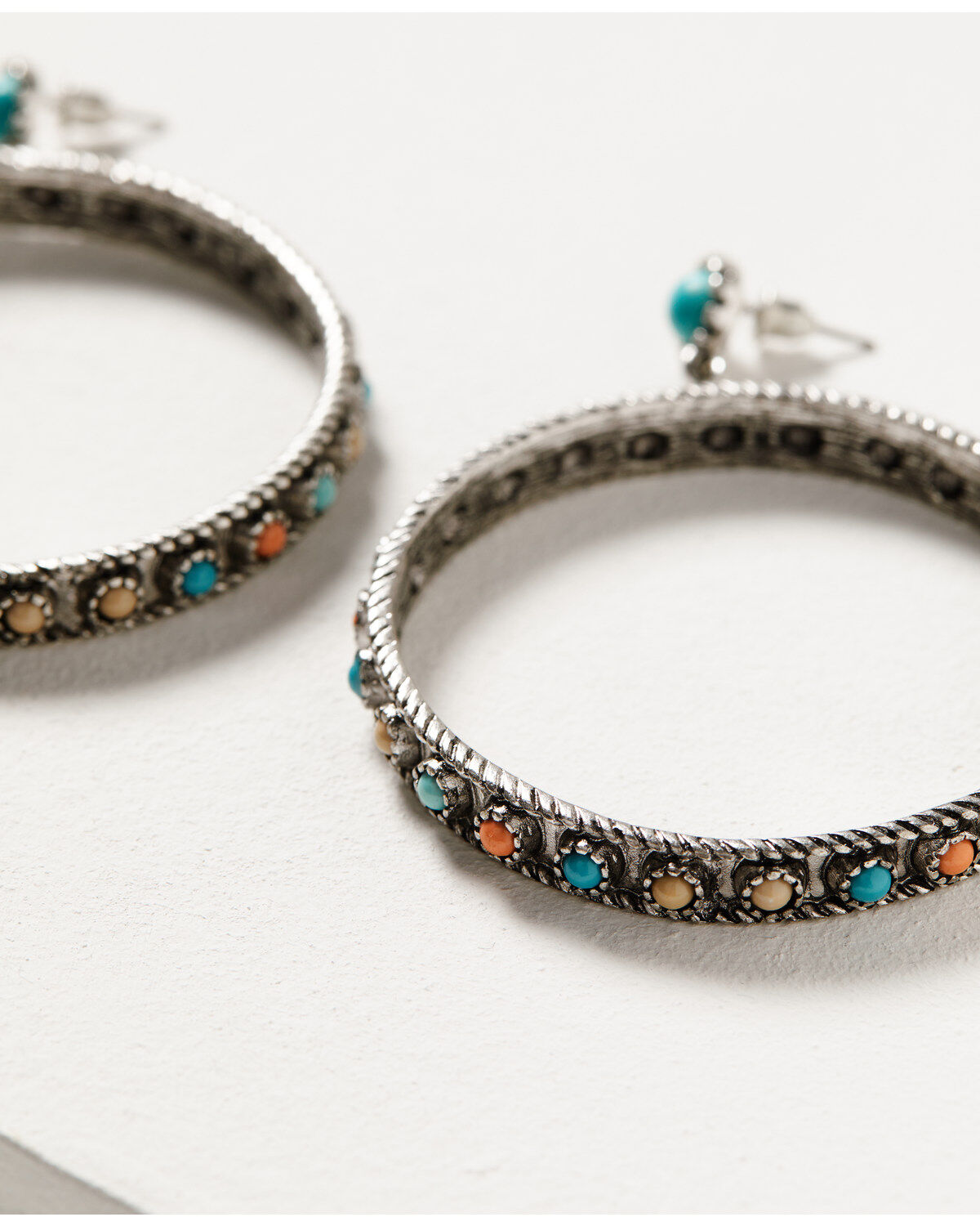 Shyanne Women's Wildflower Bloom Beaded Hoop Earrings