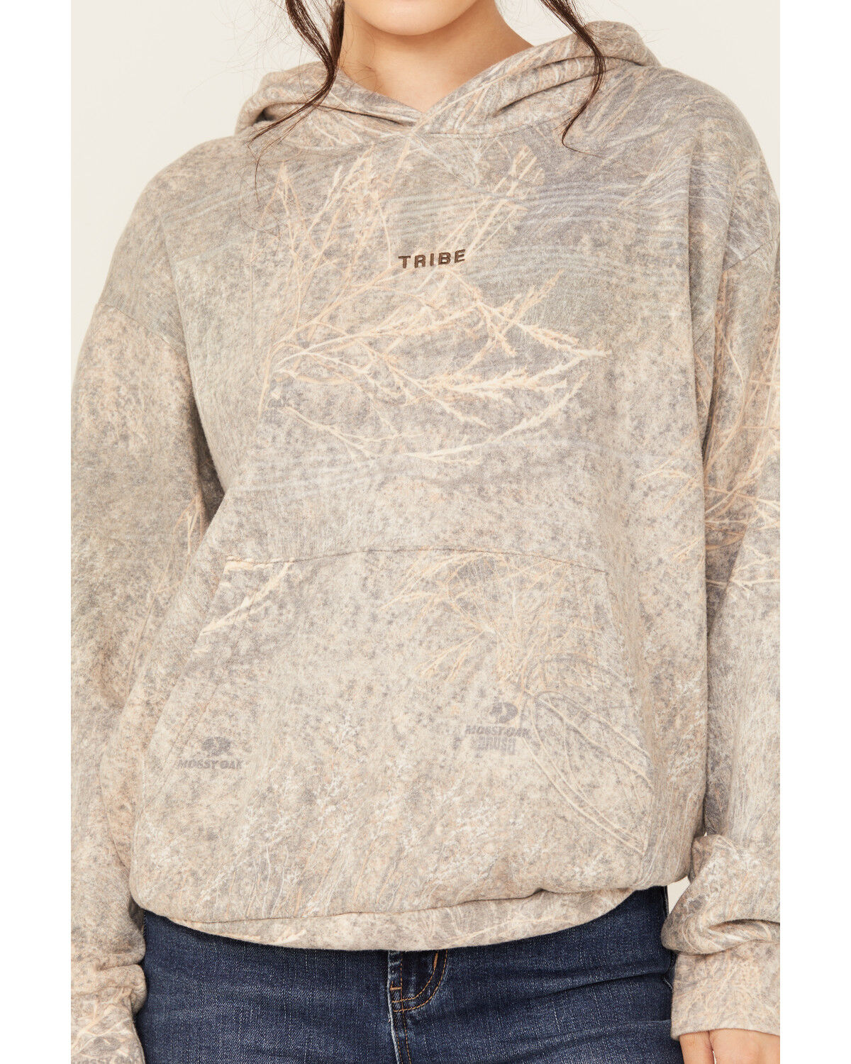 Tribe Kelley Women's Camo Down Yonder Mossy Oak Camo Print Hoodie