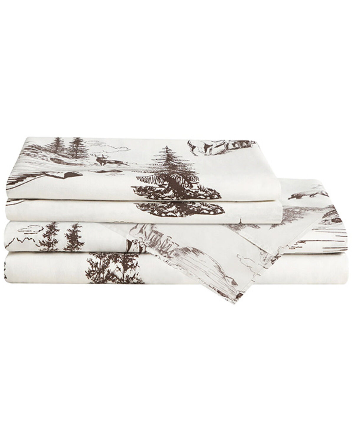 HiEnd Accents 200TC Cotton White Pine 4 Piece Sheet Set - Twin Size