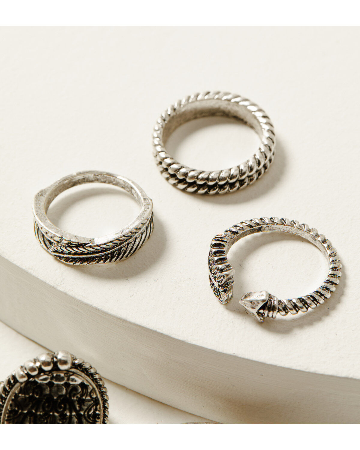 Idyllwind Women's Silver Picadilly 5-piece Ring Set