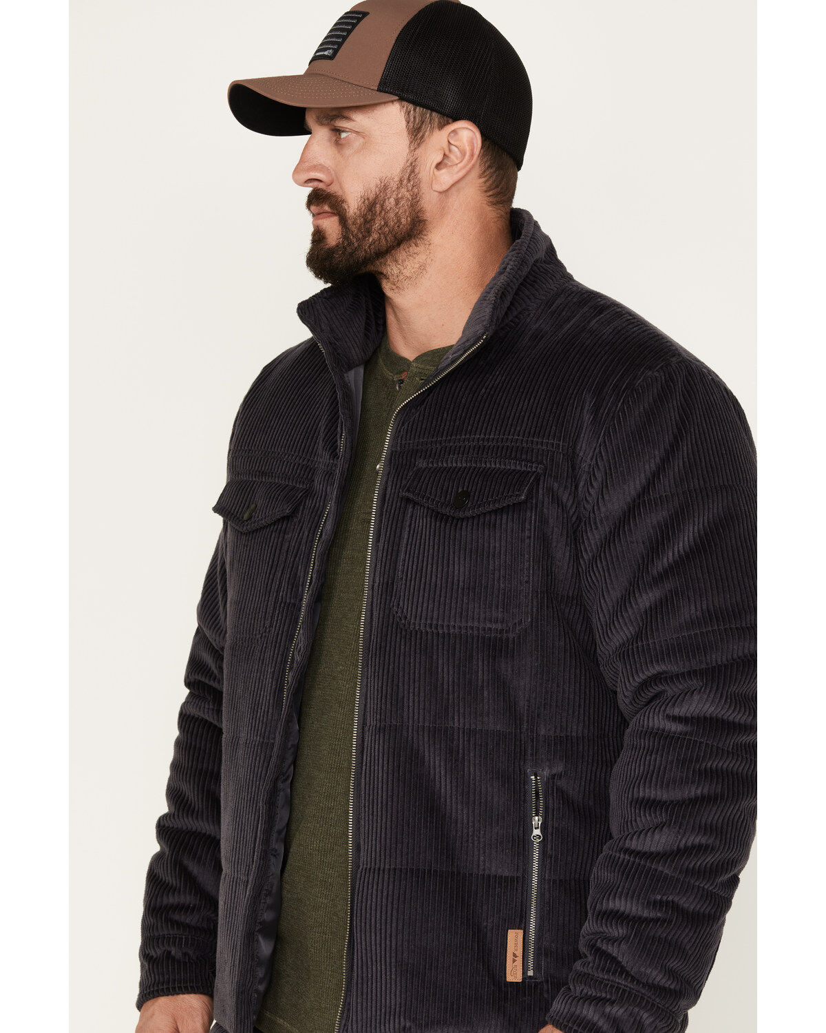 Powder River Outfitters Men's Corduroy Solid Puffer Jacket