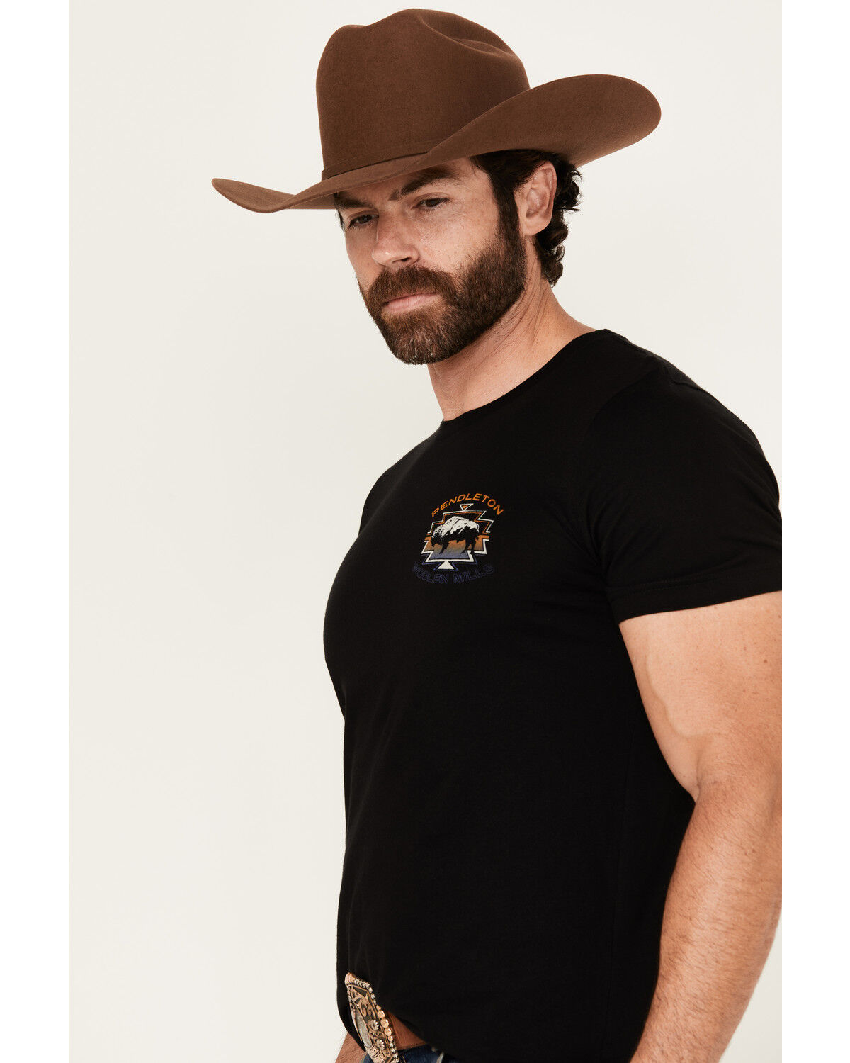 Pendleton Men's Horseshoe Scenic Logo Short Sleeve Graphic T-Shirt