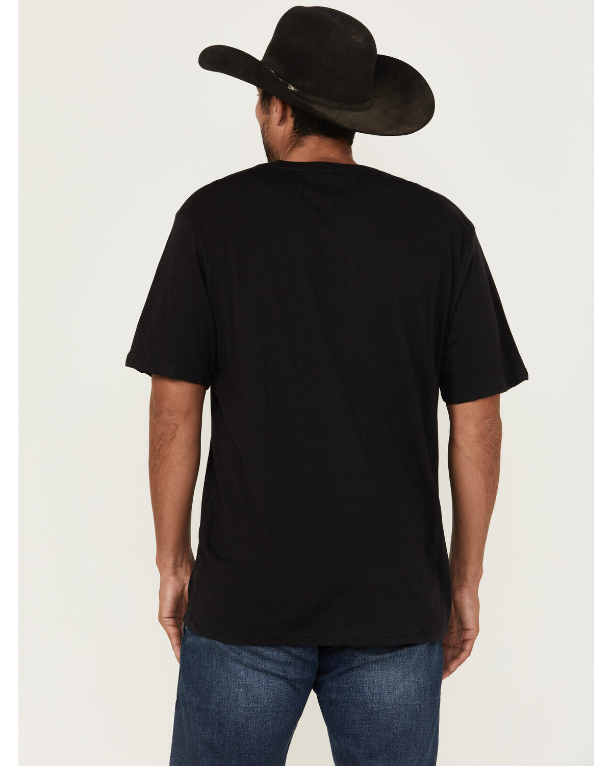 Wrangler Men's Western Denim Logo Short Sleeve Graphic T-Shirt