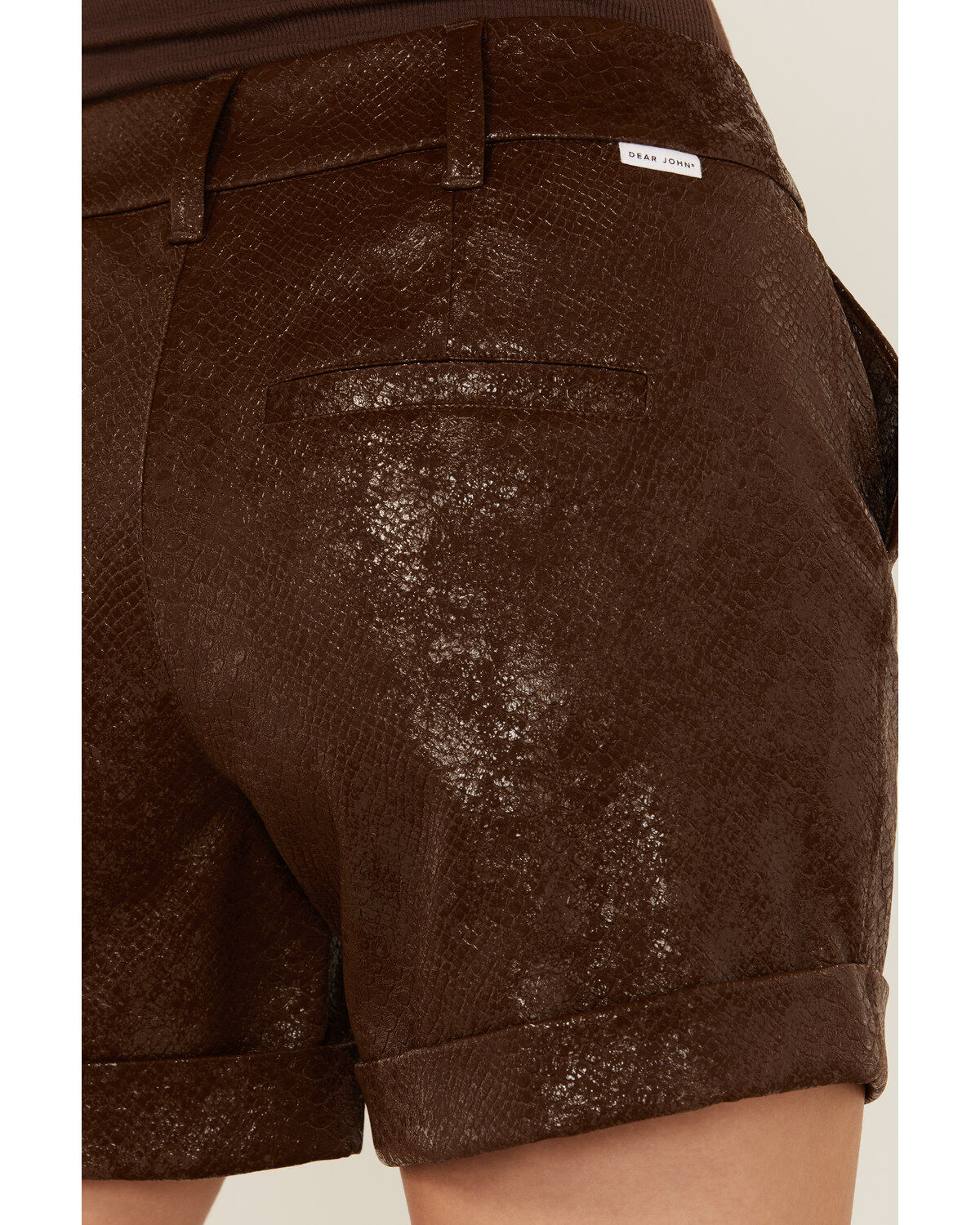 Dear John Women's Mid Rise Snake Print Shorts