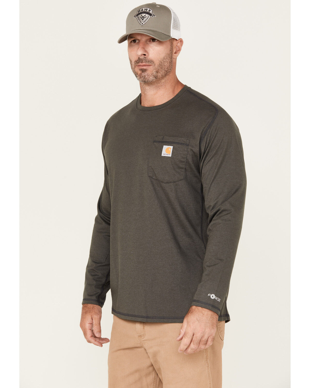 Carhartt Men's Force Relaxed Fit Midweight Long Sleeve Pocket T-Shirt