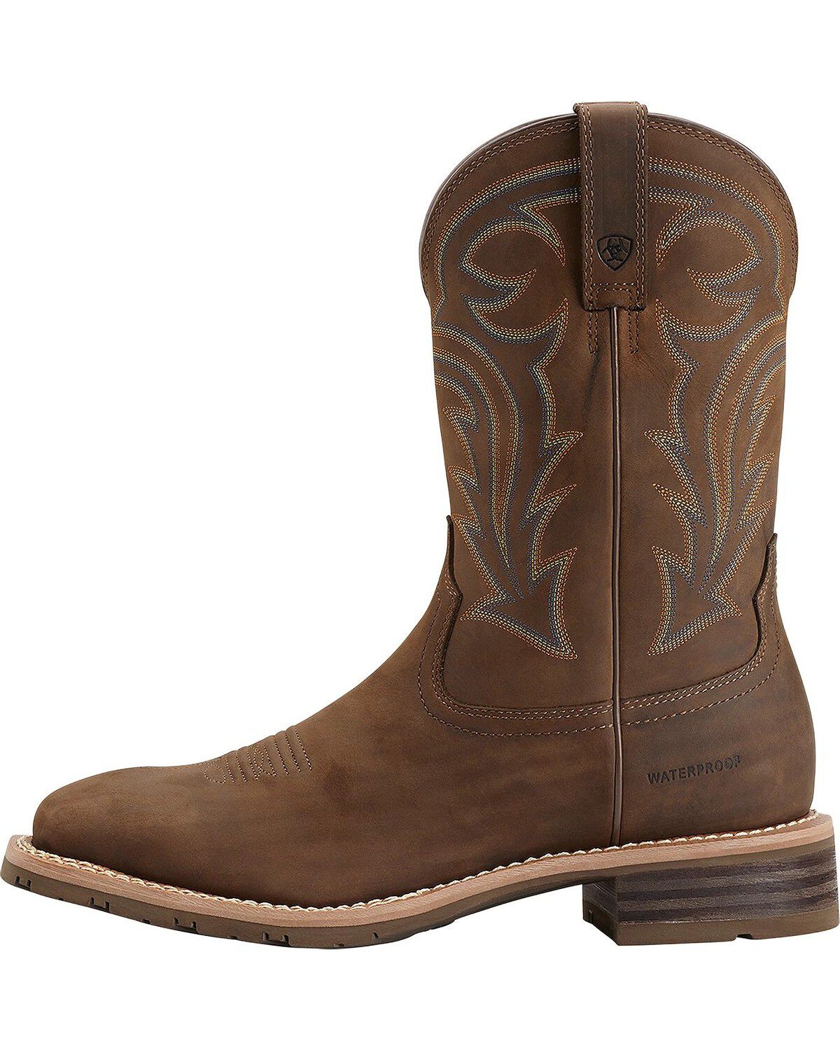 Ariat Hybrid Rancher Waterproof Pull On Work Boots - Square Toe